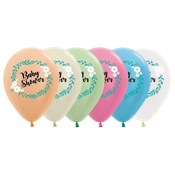 Baby Shower balloons 6pk Carousel 1