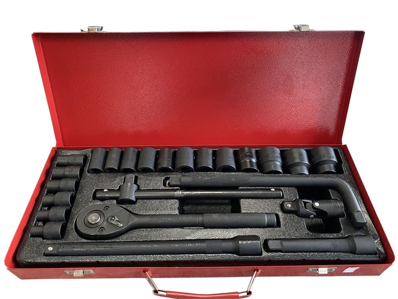 Socket Set Socket Wrench Set Black impact 1/2" DR. 24 PCS Carousel 1