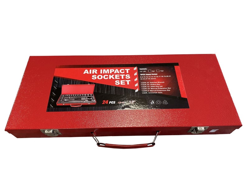 Socket Set Socket Wrench Set Black impact 1/2" DR. 24 PCS Carousel 2