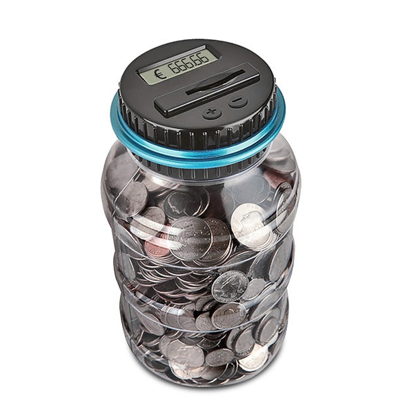 Bank Money Box Jar 1.5L 1.8L ATM Counter Electronic Digital Carousel 1