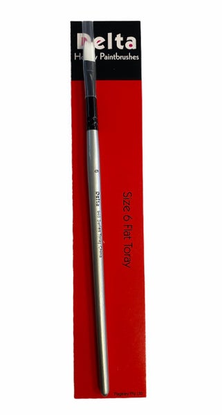 Delta Paintbrush Size 6 Flat Toray Carousel 1