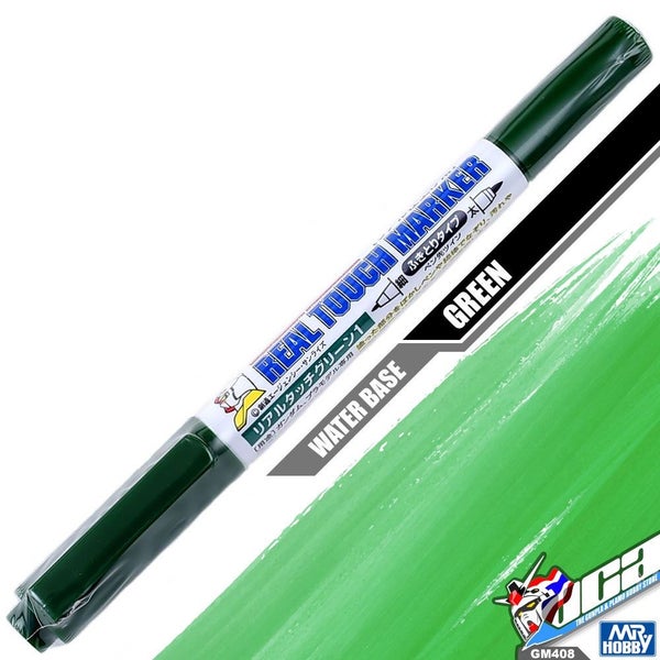Gunze - GM408 Real Touch Marker Green 1 Carousel 1