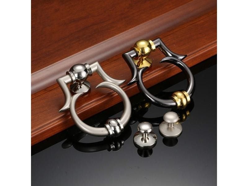 European Simple Knocker Gun Luxury Knocker Zinc Alloy Knock Ring Door Knocker Carousel 2