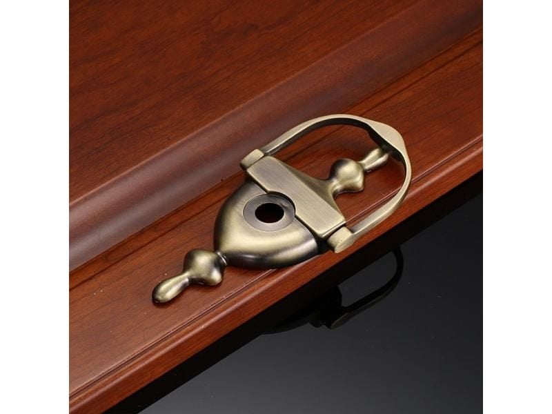 Door Knocker With Peephole Zinc Alloy Brushed Bronze For Home Decor Furniture Carousel 1