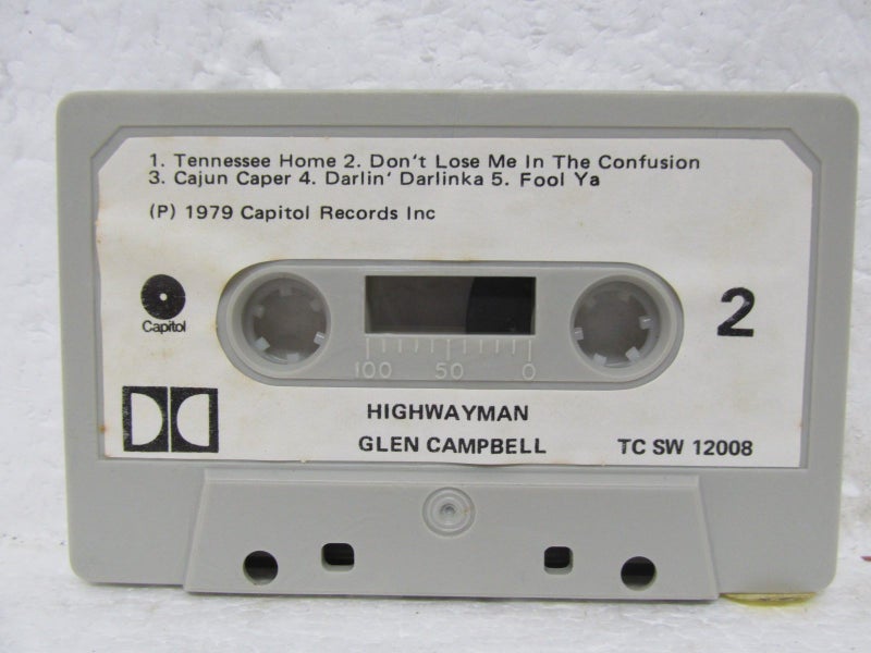 Glen Campbell – Highwaymen Music audio Cassette Carousel 4
