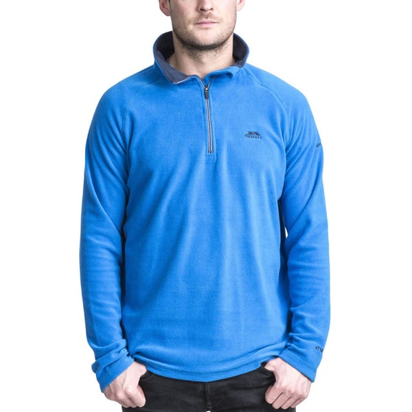 Trespass Mens Blackford Half Zip Pullover Fleece - Bright Blue - XXL Carousel 1