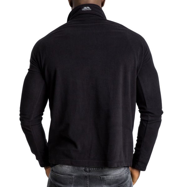 Trespass Mens Blackford Half Zip Pullover Fleece - Black - M Carousel 2