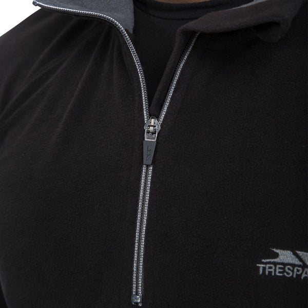 Trespass Mens Blackford Half Zip Pullover Fleece - Black - M Carousel 3