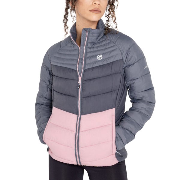 Dare 2b Womens Preact Quilted Jacket Coat - Powder Pink Carousel 1