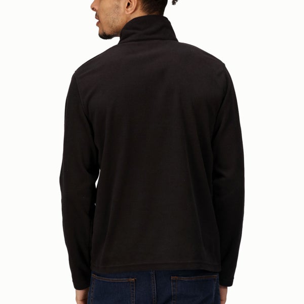 Regatta Professional Mens Micro Zip Pullover Half Zip Fleece - Black - M Carousel 2