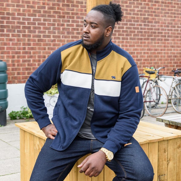 Duke D555 Mens Willowbrook Big Tall Full Zip Jacket - Navy Carousel 2