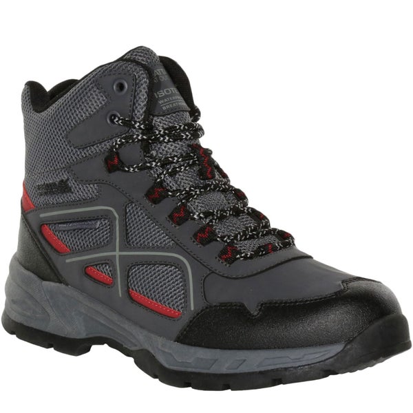 Regatta Mens Vendeavour ISOTEX Waterproof Walking Boots - Ash/Rio Red - 6 UK Carousel 1