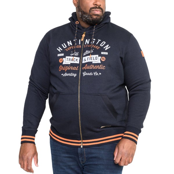 Duke D555 Mens Flanders Big Tall Full Zip Hoody Jacket - Navy Carousel 1