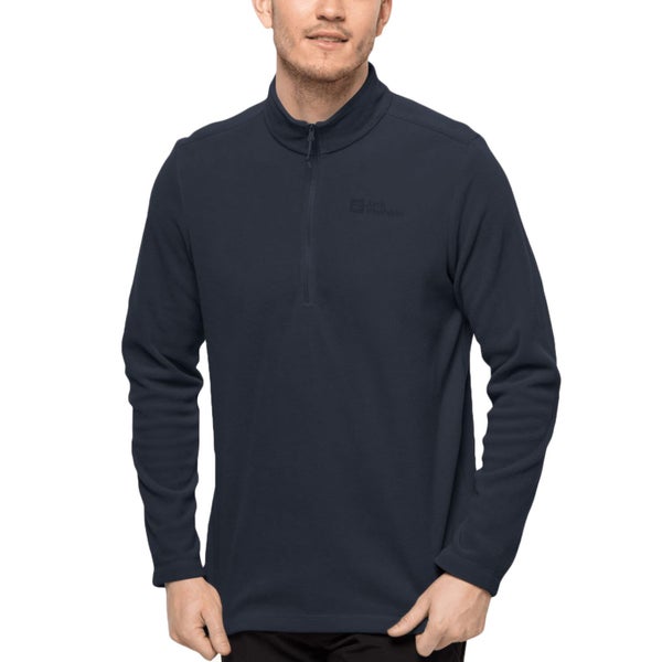 Jack Wolfskin Mens Taunus Half Zip Pullover Fleece - Night Blue - M Carousel 1