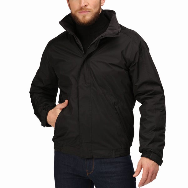 Regatta Professional Mens Dover Fleece Lined Bomber Jacket - Black - M Carousel 1
