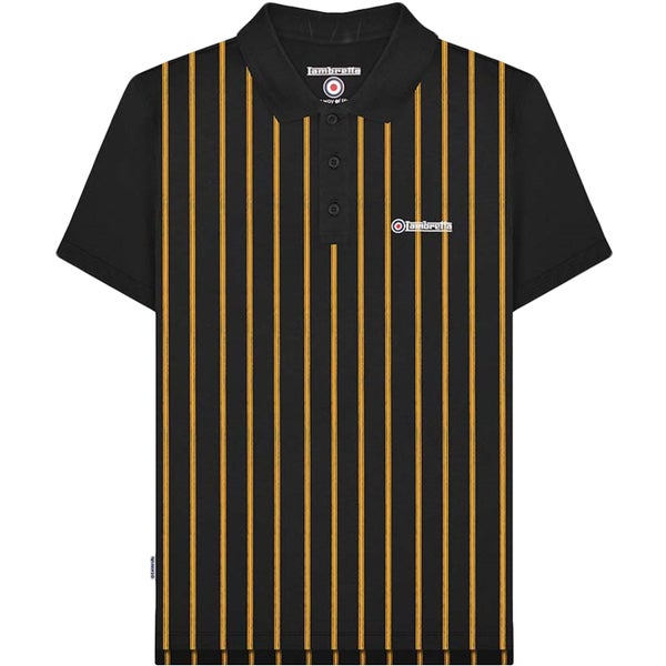 Lambretta Mens Pinstripe Polo Shirt - XL Carousel 1