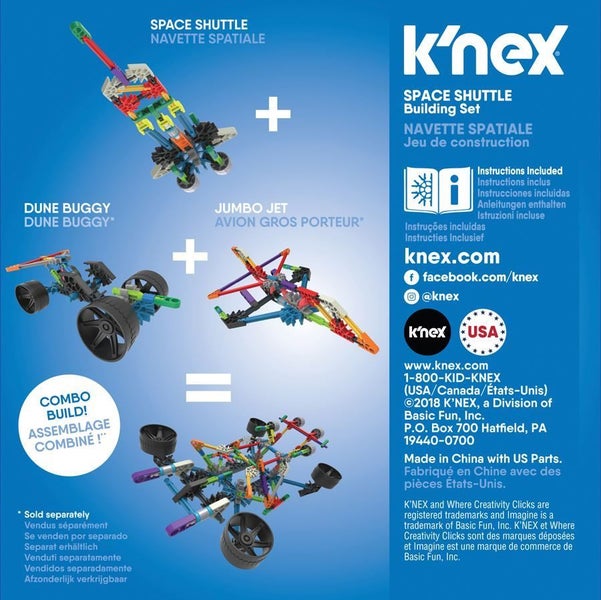 KNEX - IMAGINE SPACE SHUTTLE 60PC SET Carousel 2