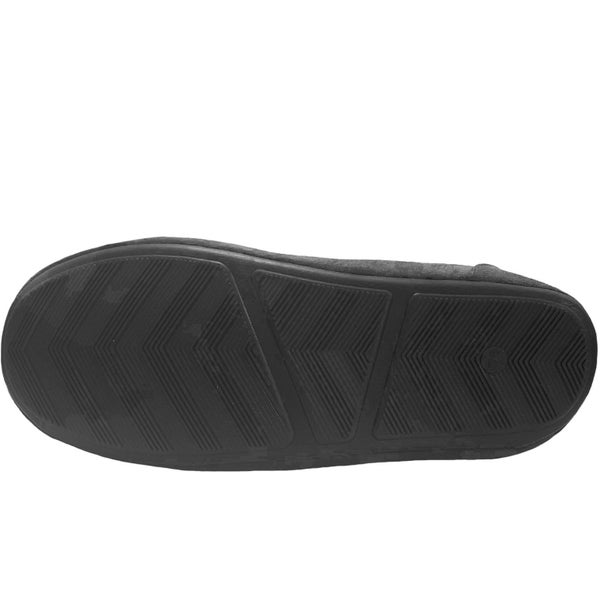 Farah Mens Fawsley Cushioned Faux Fur Moccasin Slippers - Charcoal - 11-12 UK Carousel 2
