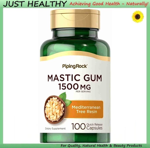 MASTIC GUM - 500 mg PER CAPSULE - 100 CAPSULES - H PYLORI Carousel 1