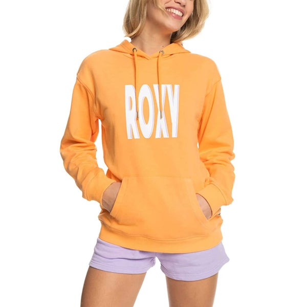 Roxy Womens That’s Rad Pullover Sweatshirt Hoodie - Mock Orange - XS Carousel 1