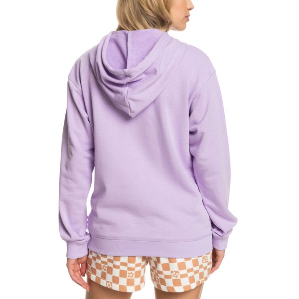 Roxy Womens That’s Rad Pullover Sweatshirt Hoodie - Purple Rose - M Carousel 2