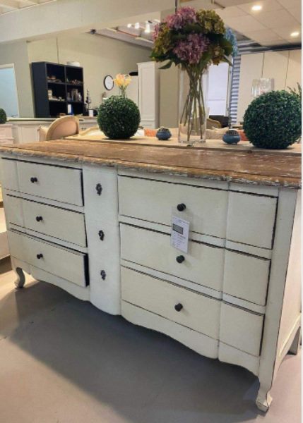 Idone Provincial 6 Drawer Chest Large W160 - Cream *Last Floor Stock *65% OFF* Carousel 2