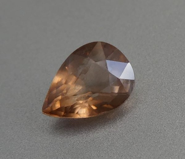 1.49CT UNHEATED PEAR CUT 100% NATURAL ORANGE BROWN SAPPHIRE Carousel 1