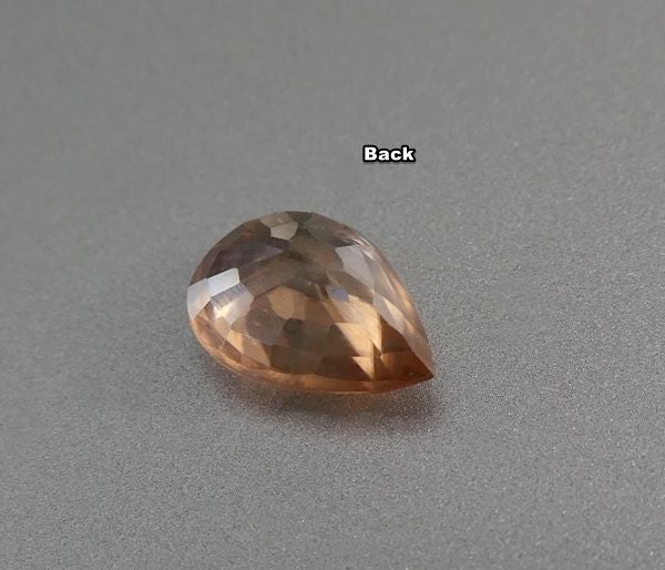 1.49CT UNHEATED PEAR CUT 100% NATURAL ORANGE BROWN SAPPHIRE Carousel 2