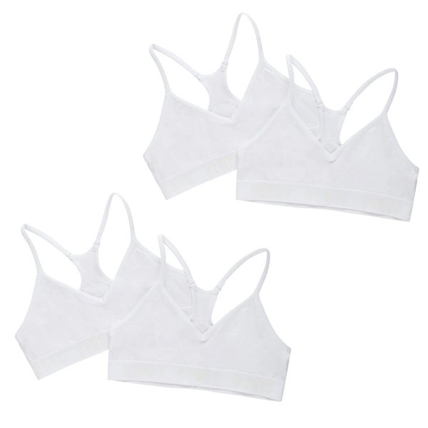 4x Bonds Sports Seamfree Racer Back Crop Top Girls Kids Training Bra UXNK2A B... Carousel 1