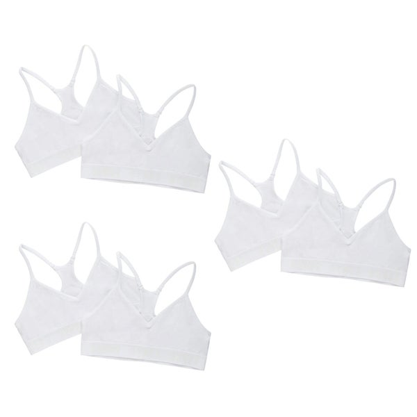 6 Pack Bonds Sports Seamfree Racer Back Crop Top Girls Kids Training Bra Bulk... Carousel 1