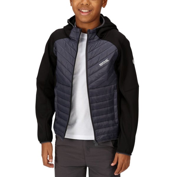 Regatta Kids Kilder Hybrid VI Water Resistant Jacket - Seal Grey - 5-6 Yrs Carousel 1