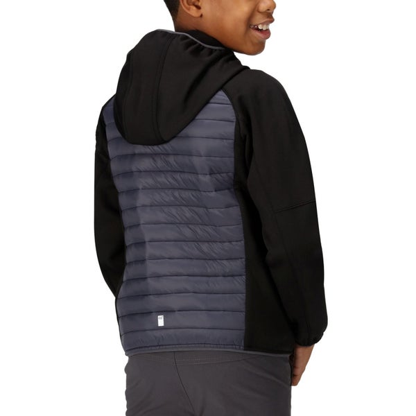 Regatta Kids Kilder Hybrid VI Water Resistant Jacket - Seal Grey - 5-6 Yrs Carousel 2
