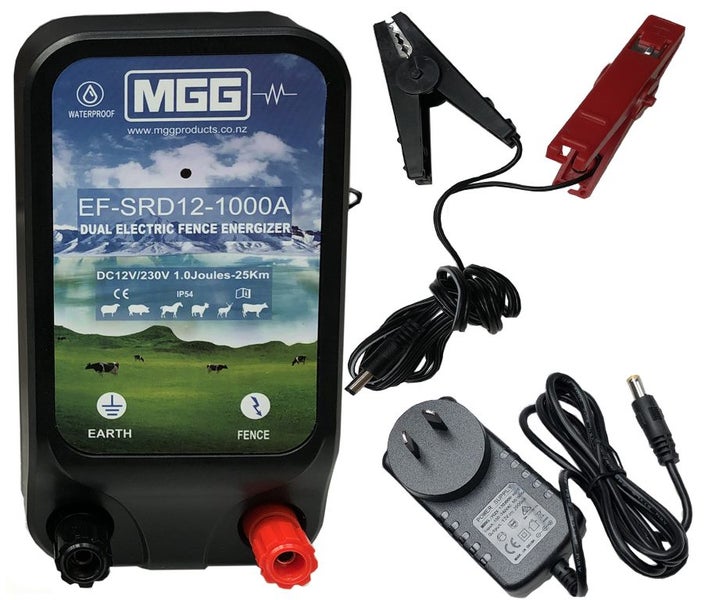 Electric Fence Energiser 24KM 12V DC or mains powered Carousel 1