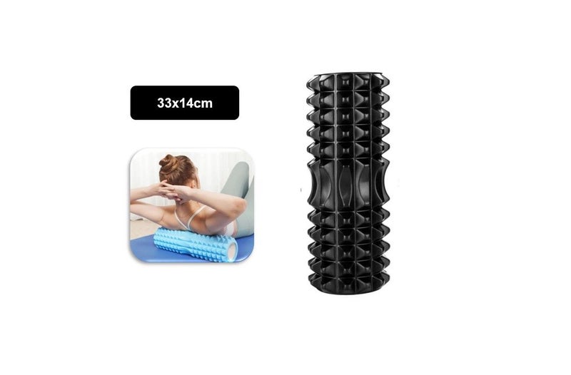 PTN Black Crescent Yoga Roller EVA Fitness Yoga Foam Roller Pilate Back Massage Carousel 1