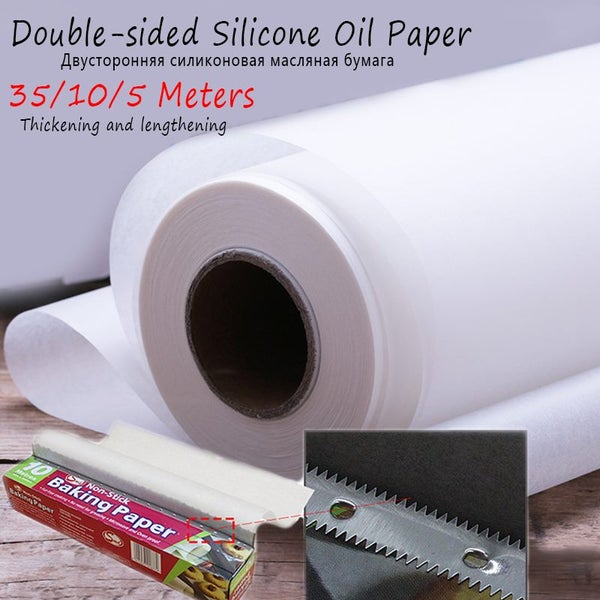 35/10/5M Baking Paper Barbecue Double-sided Silicone Oil Paper Carousel 1