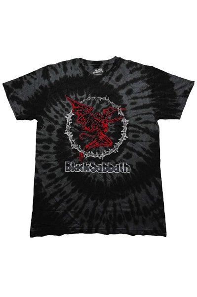Black Sabbath T Shirt Red Henry Band Logo new Official Unisex Tie Dye Black Carousel 1