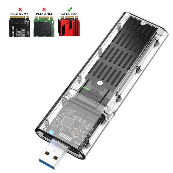 SSD Disk Box M2 To USB 3.0 SSD Adapter M2 SSD CASE SATA Chassis For Carousel 1