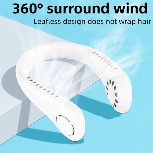 1PC Fan 1200mAh New Mini Neck Portable No Bladeless Hanging Neck Carousel 2