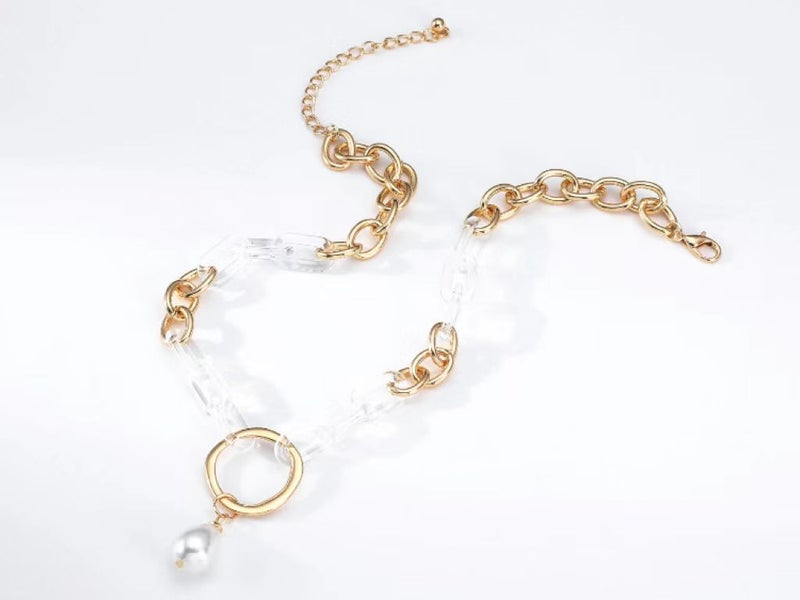 Necklace Pearl Pendant 14K Gold Plated Necklace Carousel 2