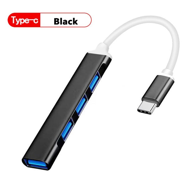 4Port USB 3.0 Hub USB Hub High Speed type c Splitter 5Gbps For PC Carousel 1
