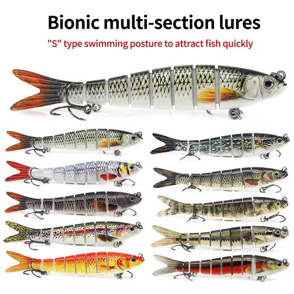 Luya Bait Bionic Jointed Broken Jointed Hard Bait Cloth Strip Jointed Carousel 2