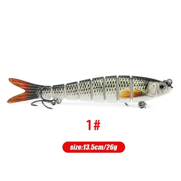 Luya Bait Bionic Jointed Broken Jointed Hard Bait Cloth Strip Jointed Carousel 1