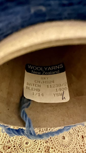 New Sky Blue Large Cones of Our New Zealand Wool - Merino wool Carousel 6