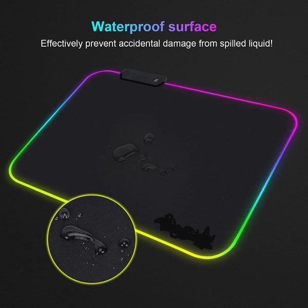Non-Slip Premium-Textured RGB Gaming Mouse Pads Mouse Mat Carousel 4