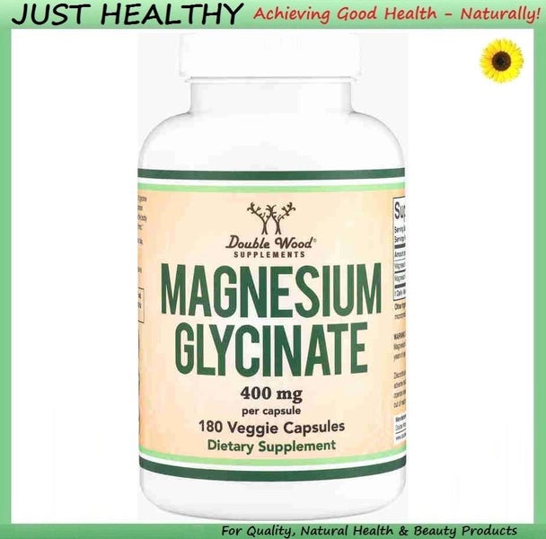MAGNESIUM GLYCINATE - 400 mg - 180 VEGE CAPSULES Carousel 1