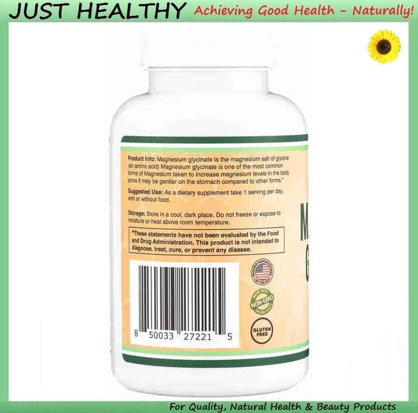 MAGNESIUM GLYCINATE - 400 mg - 180 VEGE CAPSULES Carousel 3