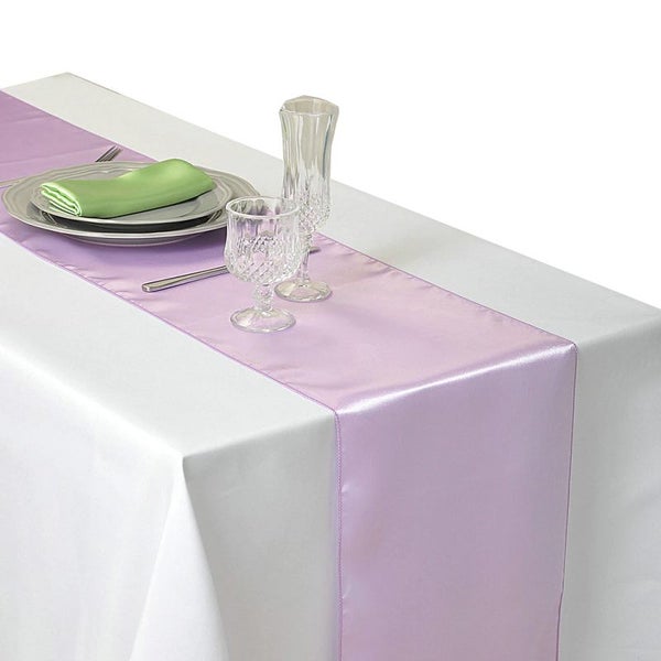 30X275cm Satin Table Runner Wedding Party Supplies Home Decor Table Runners Carousel 2