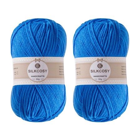 Crochet Yarn,Feels Soft 280 Yards Assorted Colors 4ply Acrylic Yarn Carousel 1