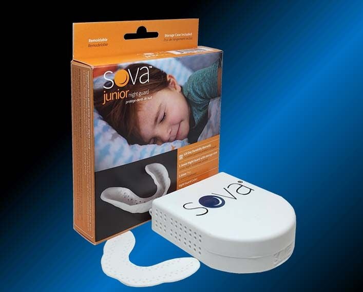 Kids Teeth Grinding Niteguard - SOVA Junior Bruxism Mouthguard with Case Carousel 1