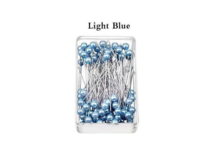100Pcs 38mm Pearl Ball Head Sewing Pins For Dressmaking DIY Carousel 1